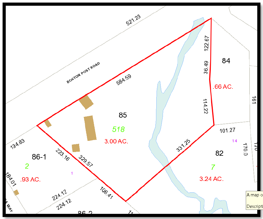 GIS view of Rustic property